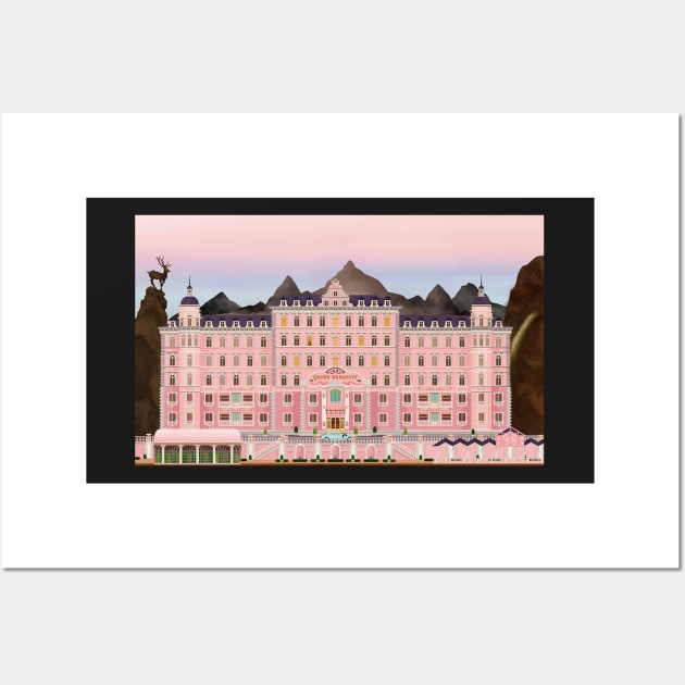 Grand Budapest Hotel Poster Wes Movie rushmore Wall Art by thedoomseed